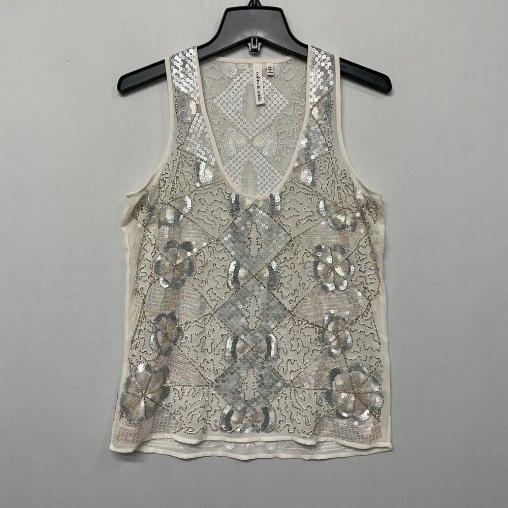 Robbi & Nikki Women Sleeveless Blouse Top Shirt Size XS X-Small B337 -4